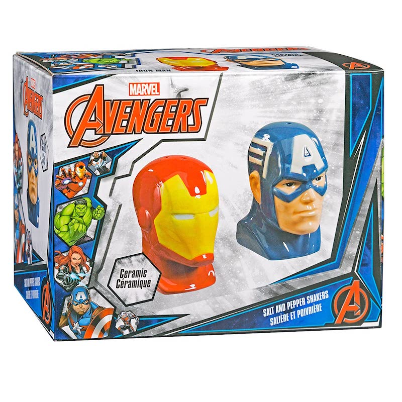 Underground Toys Marvel Salt & Pepper Shakers: Captain America & Iron Man photo medium